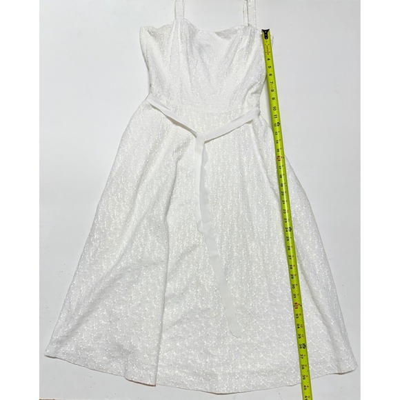 Lauren Ralph Lauren Women's White Floral Dress Party Sundress Summer Size 12 - Picture 2 of 7